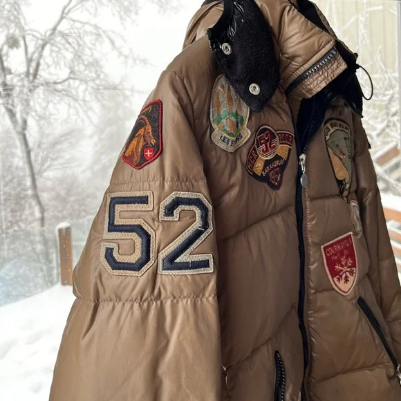 Moncler: Patches Coat Ski Alps Patch Limited Edition Puffer Jacket (Brown) ❄️